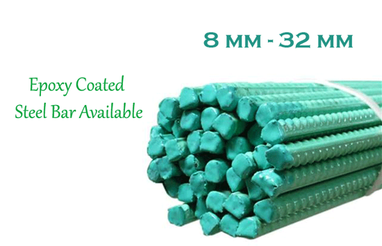 EPOXY COATED STEEL BAR 8 MM - 32 MM